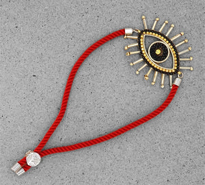 Eye Gold Red Bracelet